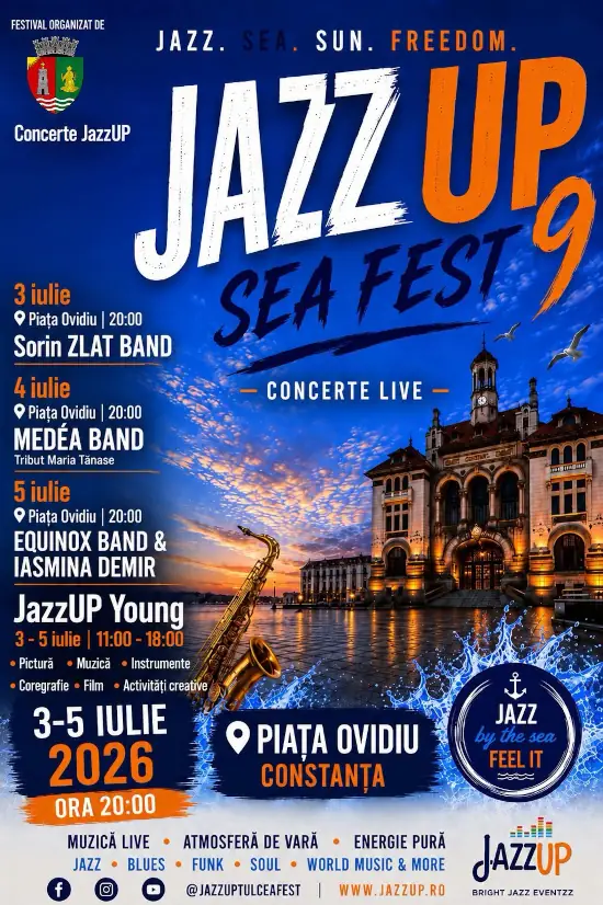 JazzUP Sea Fest Constanța 2026 – programul concertelor